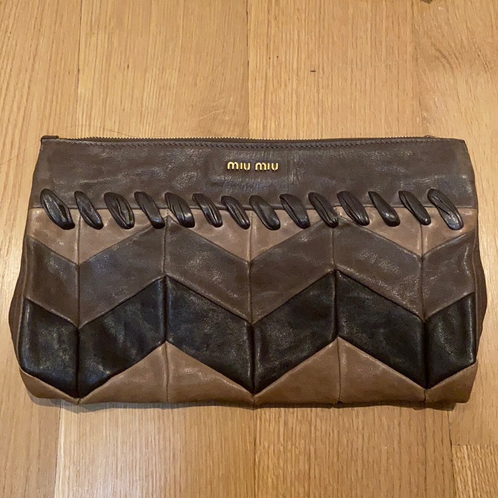 Miu Miu clutch - brown